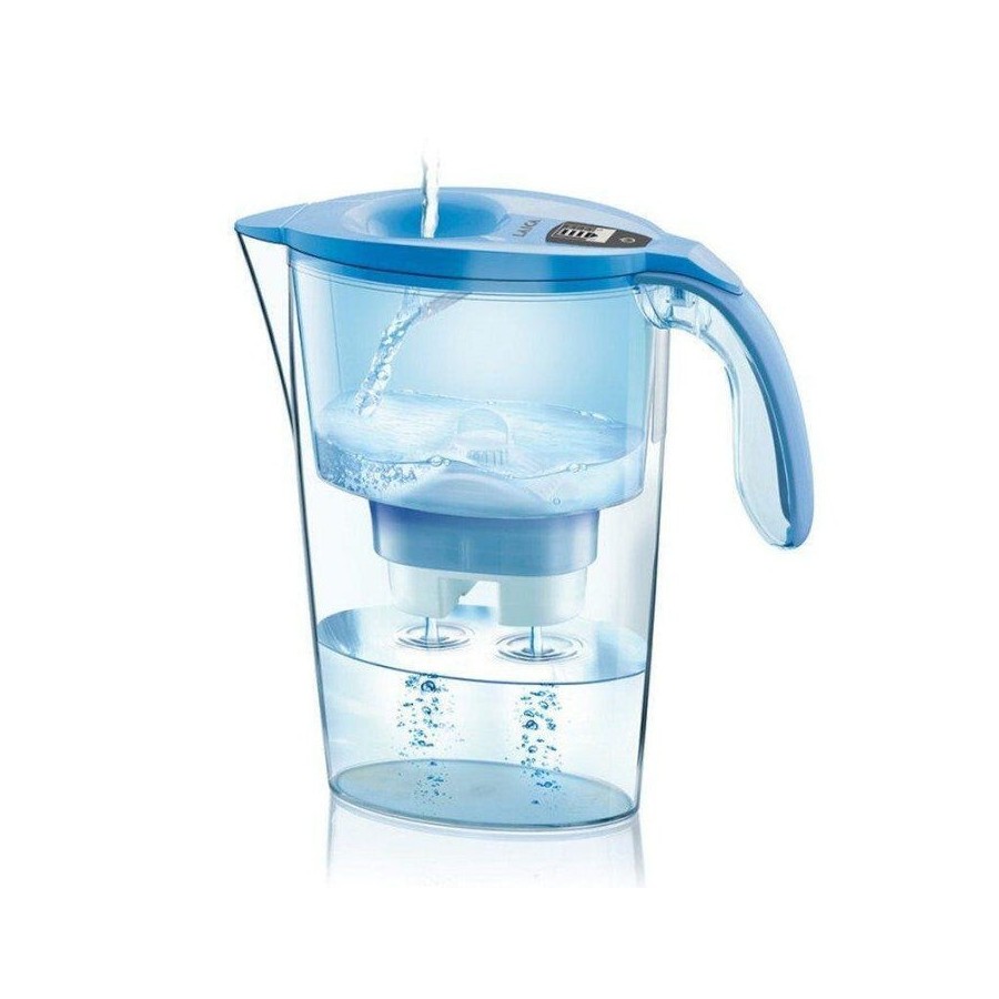 Jarra filtrante laica stream line capacidad 2.3l azul