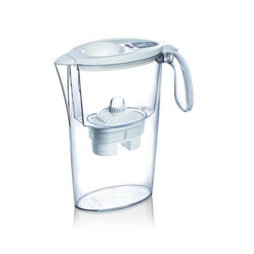 Pack jarra filtrante laica stream line 2.3l blanca jarra + 3 filtros bi-flux