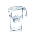 Pack jarra filtrante laica stream line 2.3l blanca jarra + 3 filtros bi-flux