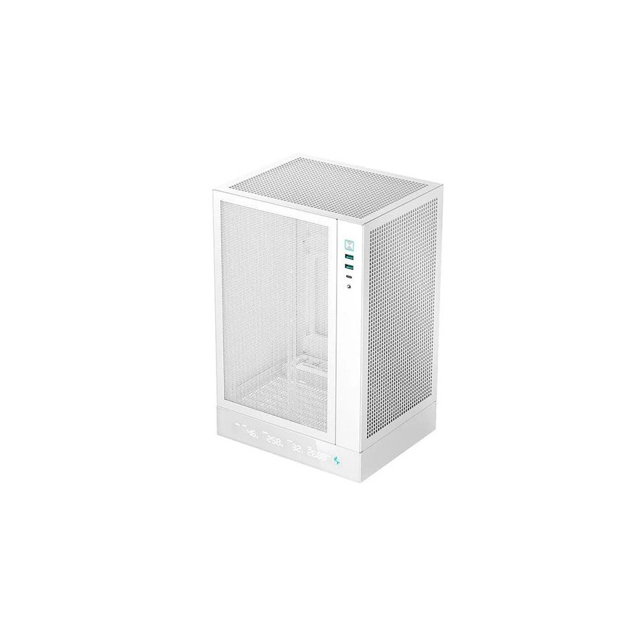 Caja mini-itx semitorre deepcool ch170 digital wh blanca r-ch170-whnpi0d-g-1