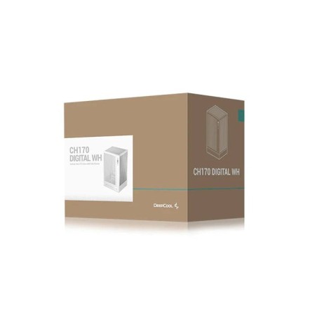 Caja mini-itx semitorre deepcool ch170 digital wh blanca r-ch170-whnpi0d-g-1