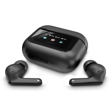 Energy sistem auriculares display anc graphite tw