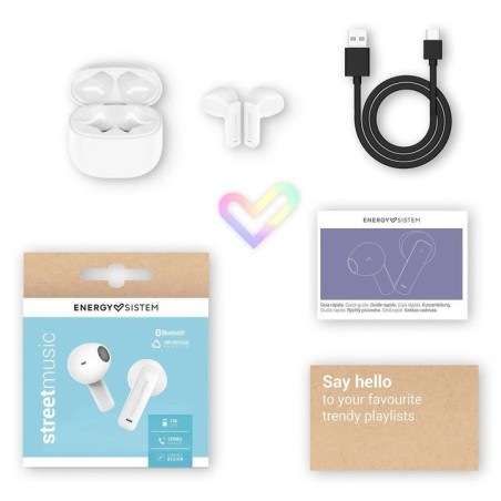 Auriculares  energy sistem streetmusic white - tw