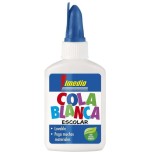 Imedio cola blanca escolar 40gr - sin disolventes - bote blando ideal para niños - con espatula incorporada