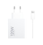 Cargador de pared xiaomi 120w hypercharge combo (type-a) 1xusb + cable usb tipo-c 120w