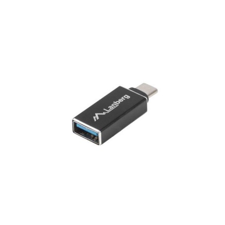 Adaptador usb lanberg ad-uc-ua-02 conector tipo usb-a 3.1 hembra a usb-c 3.1 macho negro