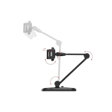 Techly 026371 desk wall support arm for tablet and ipad 4.7-12.9 full-motion black