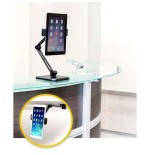 Techly 026371 desk wall support arm for tablet and ipad 4.7-12.9 full-motion black
