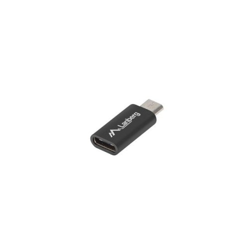 Adaptador lanberg ad-uc-um-01 microusb macho a usb tipo-c hembra color negro