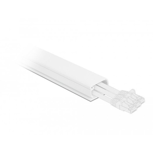 Delock 20722 protector de cable pasacables de suelo blanco