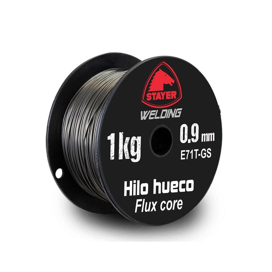 Bobina hilo hueco 1kg 0.9mm e71t-gs