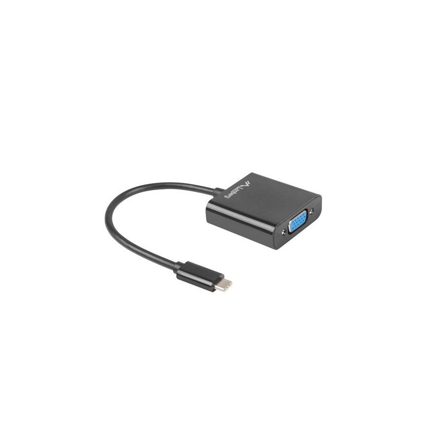 Adaptador lanberg ad-uc-vg-01 conectores usb tipo-c macho a vga hembra 15cm color negro
