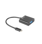 Adaptador lanberg ad-uc-vg-01 conectores usb tipo-c macho a vga hembra 15cm color negro