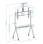 Soporte suelo ruedas "istar" pantallas 55-100"