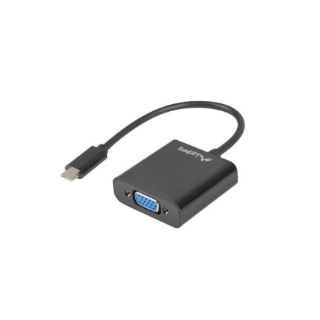 Adaptador lanberg ad-uc-vg-01 conectores usb tipo-c macho a vga hembra 15cm color negro