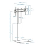 Soporte suelo "mirror" para pantallas 32"-85"