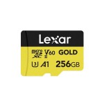Lexar 256gb microsdxc professional gold uhs-ii a1 c10 u3 v60