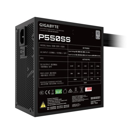 Fuente alimentacion gigabyte gp-pb650g 650w atx 80+ gold bulk