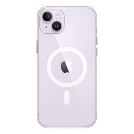 Apple carcasa trasera para teléfono móvil compatibilidad con magsafe policarbonato transparente para iphone 14 plus