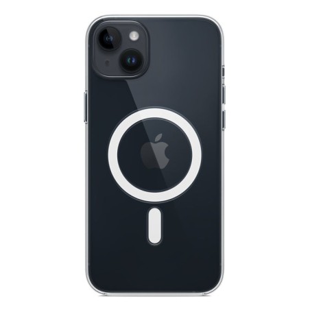Apple carcasa trasera para teléfono móvil compatibilidad con magsafe policarbonato transparente para iphone 14 plus