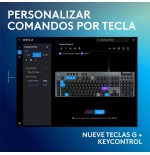Teclado español g915 x wired g kb perp  emea28i-935 negro