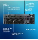Teclado español g915 x wired g kb perp  emea28i-935 negro