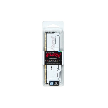Memoria  cl36 ddr5-6000mt/s de 16 gb para exposición de bestia fury bestia blanca rgb