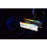 Memoria  cl36 ddr5-6000mt/s de 16 gb para exposición de bestia fury bestia blanca rgb