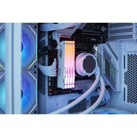 Memoria  cl36 ddr5-6000mt/s de 16 gb para exposición de bestia fury bestia blanca rgb