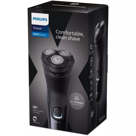 Philips shaver 3000x series x3001/00 afeitadora eléctrica en seco y en húmedo