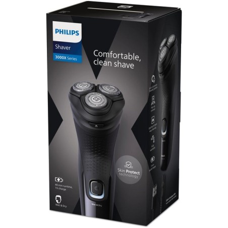 Philips shaver 3000x series x3001/00 afeitadora eléctrica en seco y en húmedo