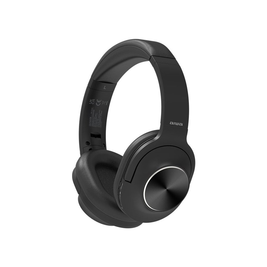 Auriculares inalámbricos aiwa hst-220bt bk con micrófono bluetooth negro