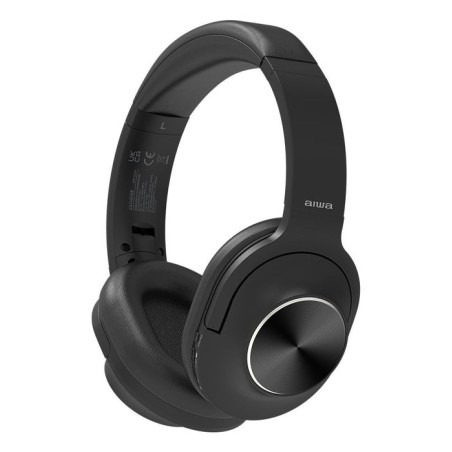 Auriculares inalámbricos aiwa hst-220bt bk con micrófono bluetooth negro