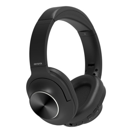 Auriculares inalámbricos aiwa hst-220bt bk con micrófono bluetooth negro