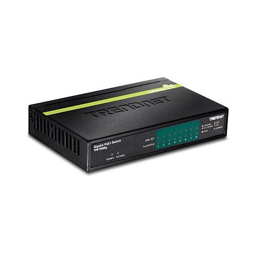 Trendnet tpe-tg82g switch gigabit ethernet (10/100/1000) negro energía sobre ethernet (poe)