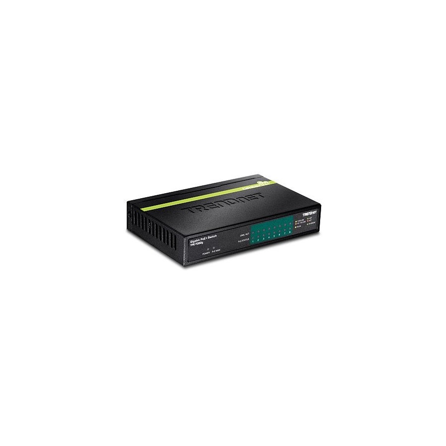 Trendnet tpe-tg82g switch gigabit ethernet (10/100/1000) negro energía sobre ethernet (poe)