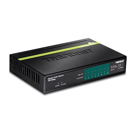 Trendnet tpe-tg82g switch gigabit ethernet (10/100/1000) negro energía sobre ethernet (poe)