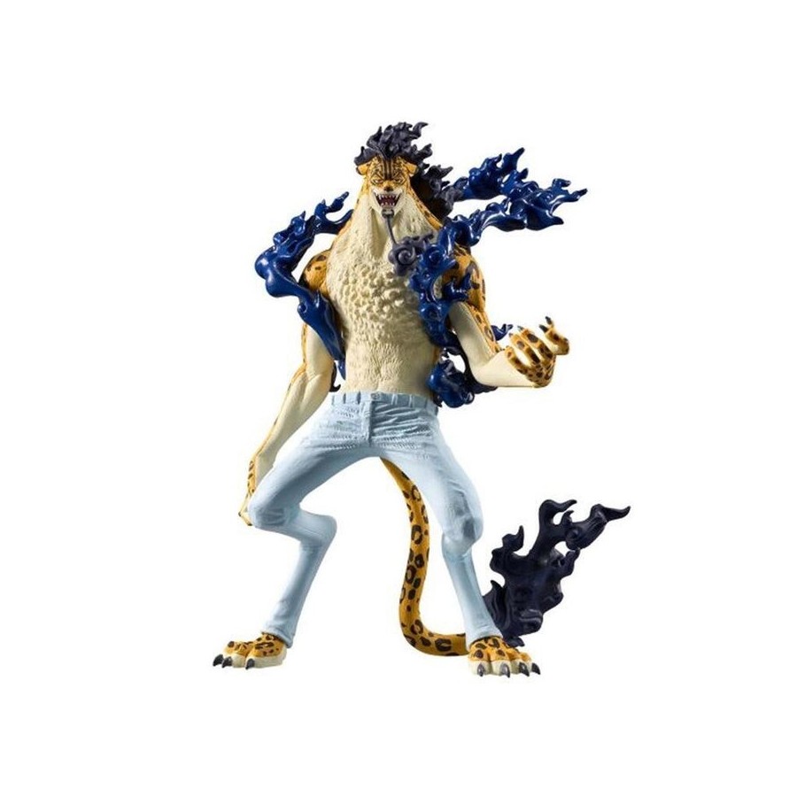 Figura banpresto one piece king of artist rob lucci awakening ver. 19cm