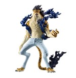 Figura banpresto one piece king of artist rob lucci awakening ver. 19cm