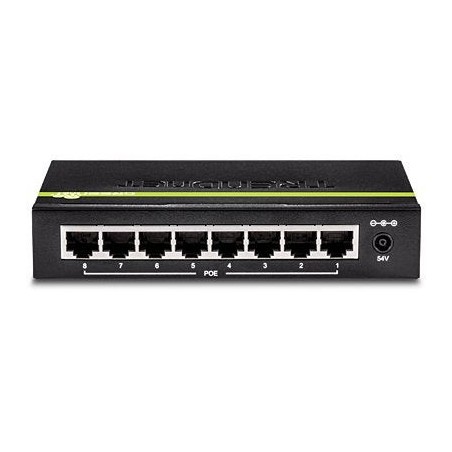 Trendnet tpe-tg82g switch gigabit ethernet (10/100/1000) negro energía sobre ethernet (poe)