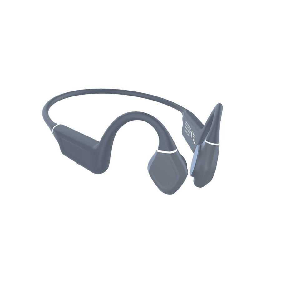 Auriculares inalámbricos deportivos de conducción ósea leotec osea kuri con micrófono bluetooth grises