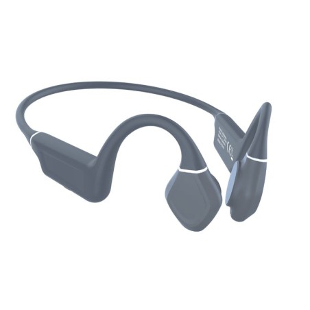 Auriculares inalámbricos deportivos de conducción ósea leotec osea kuri con micrófono bluetooth grises