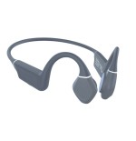 Auriculares inalámbricos deportivos de conducción ósea leotec osea kuri con micrófono bluetooth grises