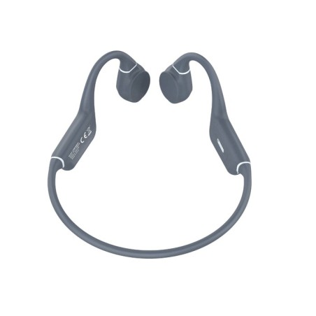 Auriculares inalámbricos deportivos de conducción ósea leotec osea kuri con micrófono bluetooth grises