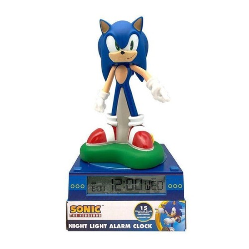 Lampara 3d con despertador sonic the hedgehog
