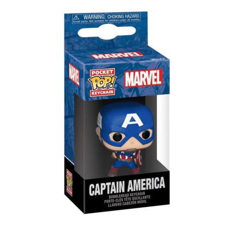 Llavero pocket pop marvel capitan america classics