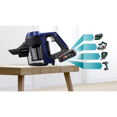 Aspiradora  bosch serie 6 bbs611mat azul sin bolsa