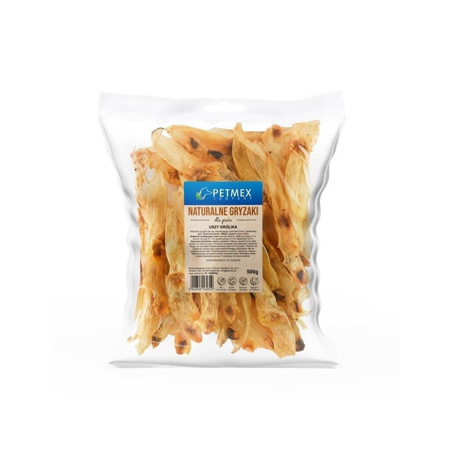 Premio petmex rabbit ears para perros - 500g