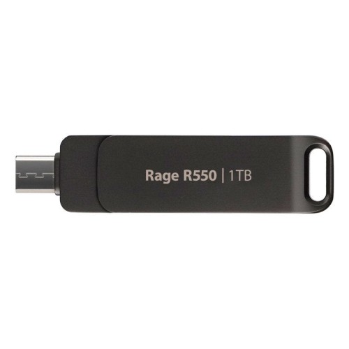 Memoria usb  patriot rage r550 1tb negra, usb-a y usb-c 3.2 gen 1 pe1tr550dsad