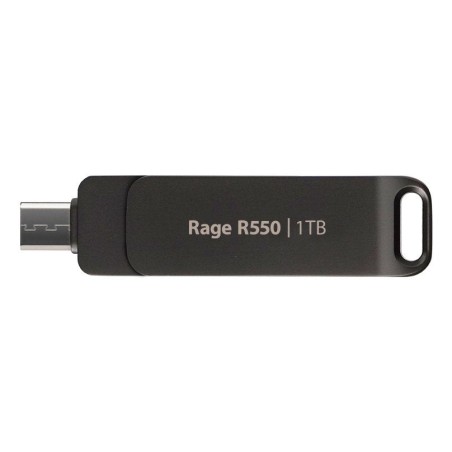 Memoria usb  patriot rage r550 1tb negra, usb-a y usb-c 3.2 gen 1 pe1tr550dsad